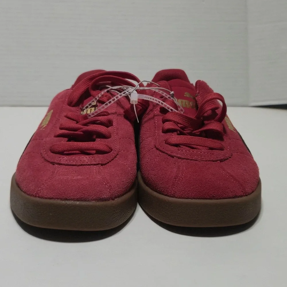 Puma Club II Era Red Suede Black Casual Shoes Sneaker Youth US 5 Big Kid